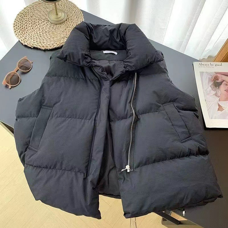 Women’s Padded Puffer Gilet with High Collar