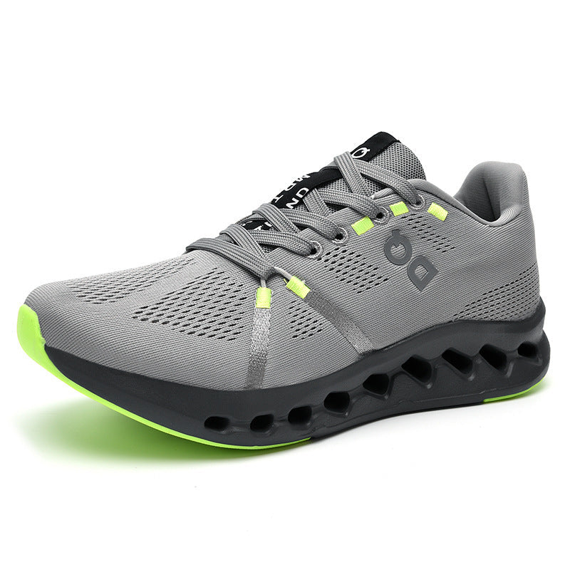 Mesh Running Sneakers with Cutout Sole Design