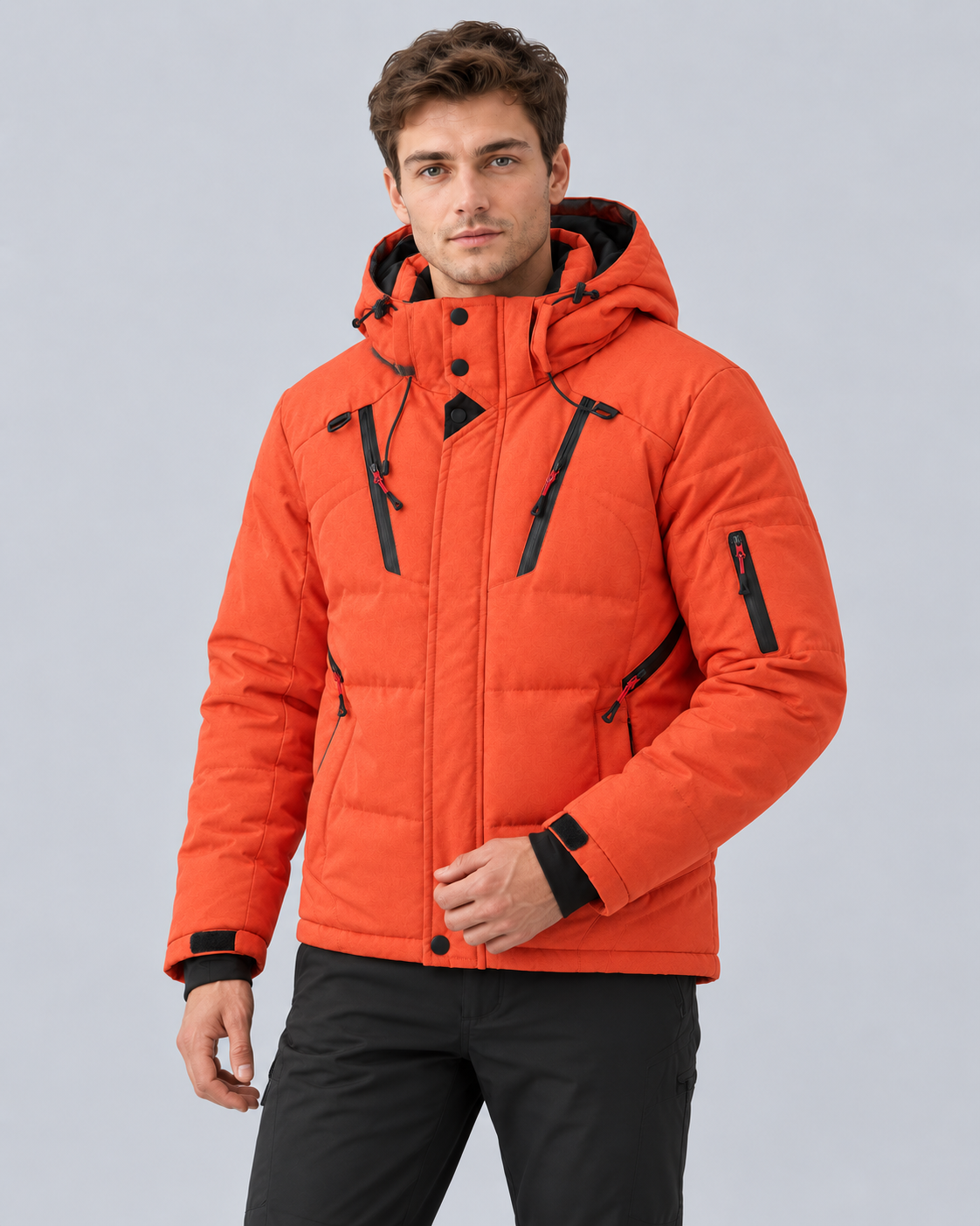Men's Insulated Puffer Jacket with Hood
