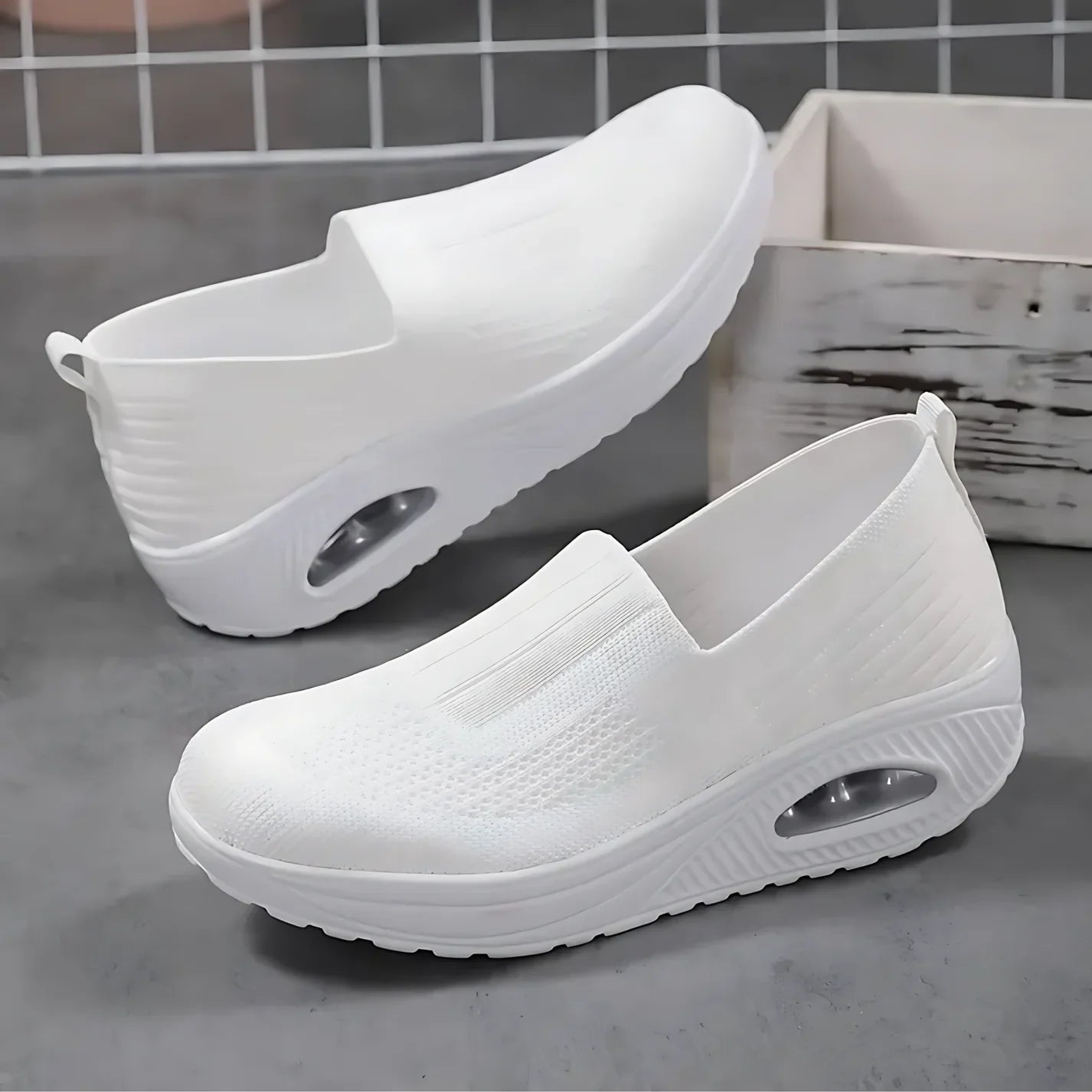 Women's Slip-On Air Cushion Walking Trainers