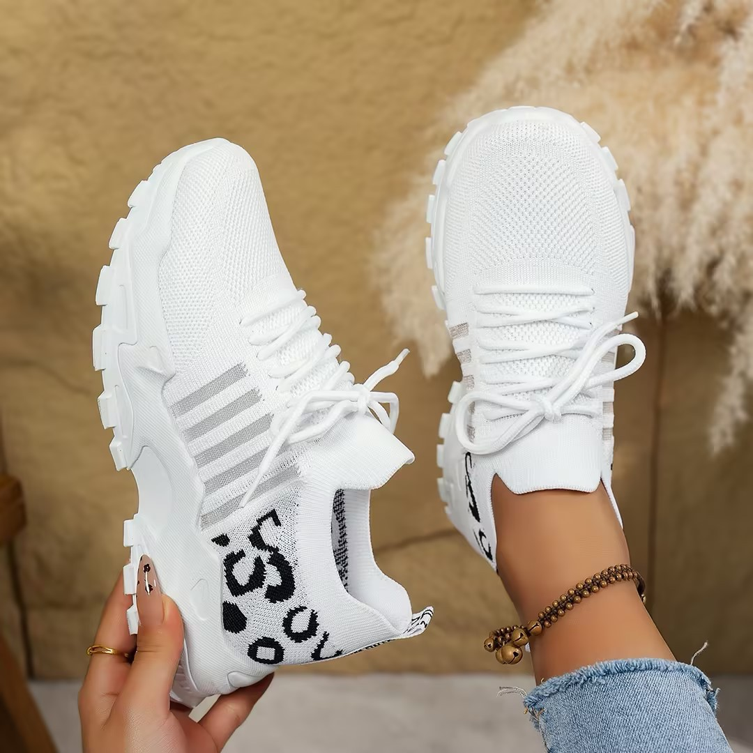 Mesh Walking Trainers with Chunky Sole