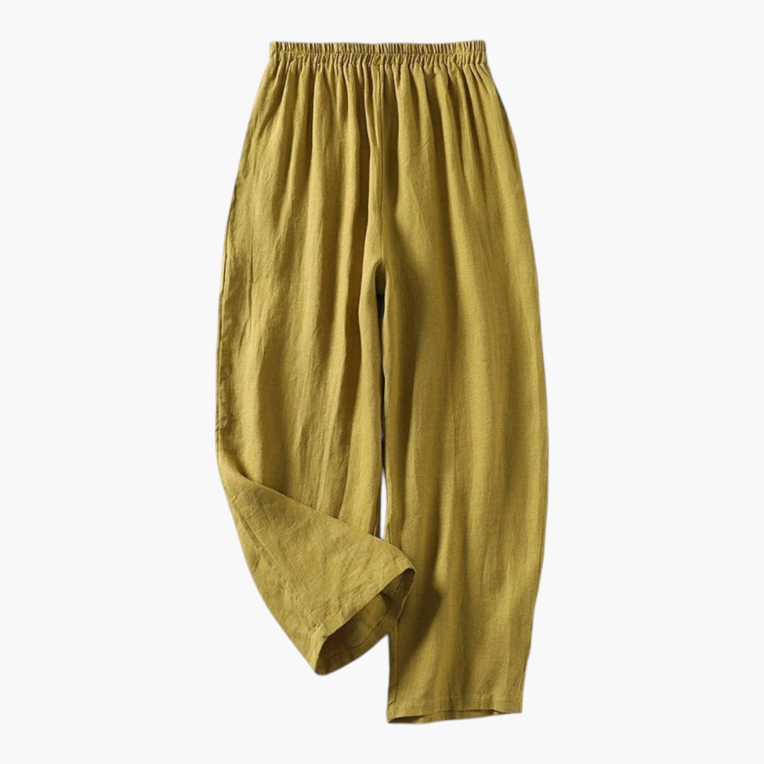 Wide-Leg Trousers with Elastic Waist