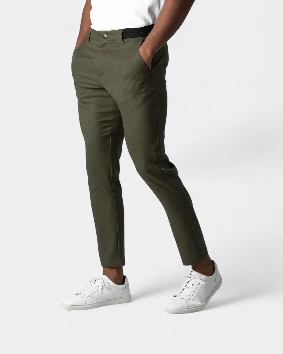Pantalon stretch ajusté pour homme | Tenue de bureau et de tous les jours