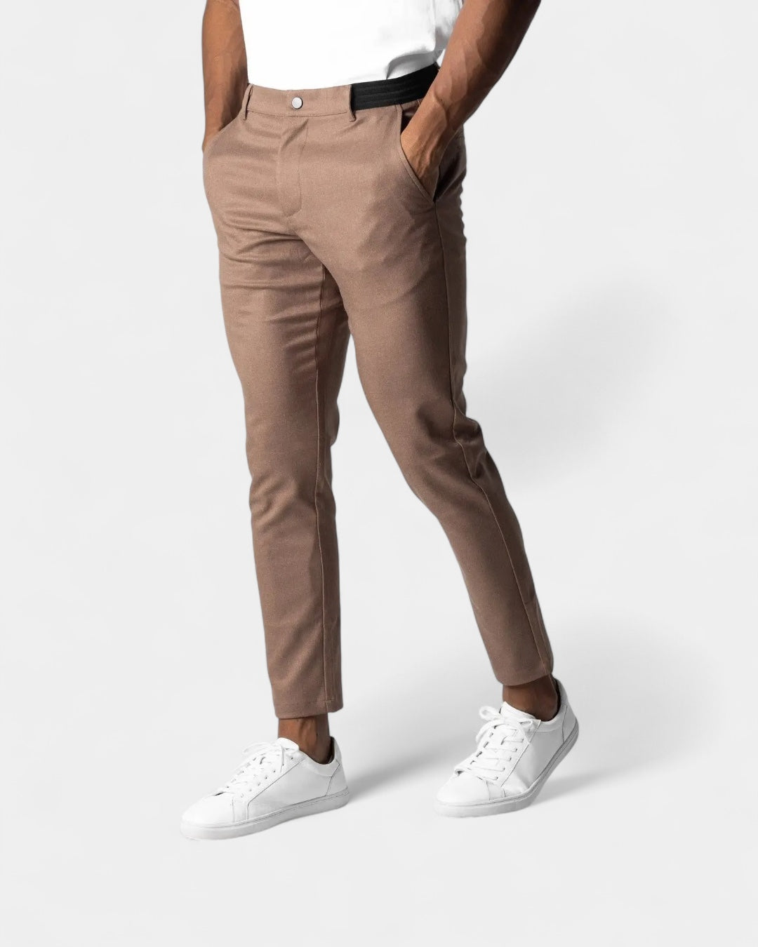 Pantalon stretch ajusté pour homme | Tenue de bureau et de tous les jours
