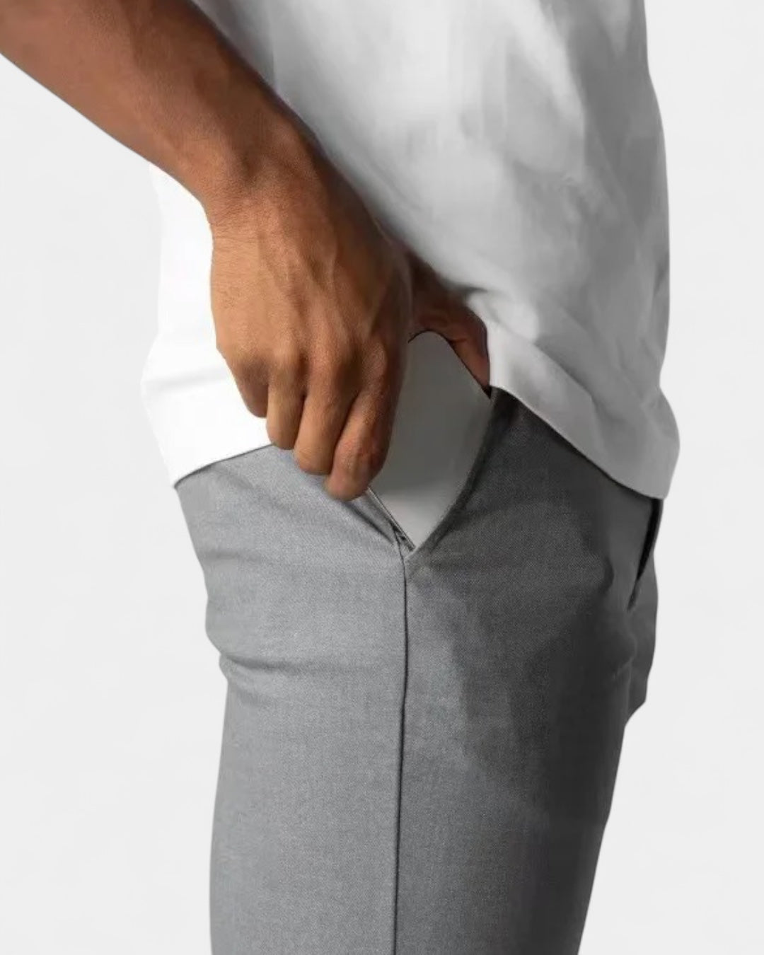 Pantalon stretch ajusté pour homme | Tenue de bureau et de tous les jours