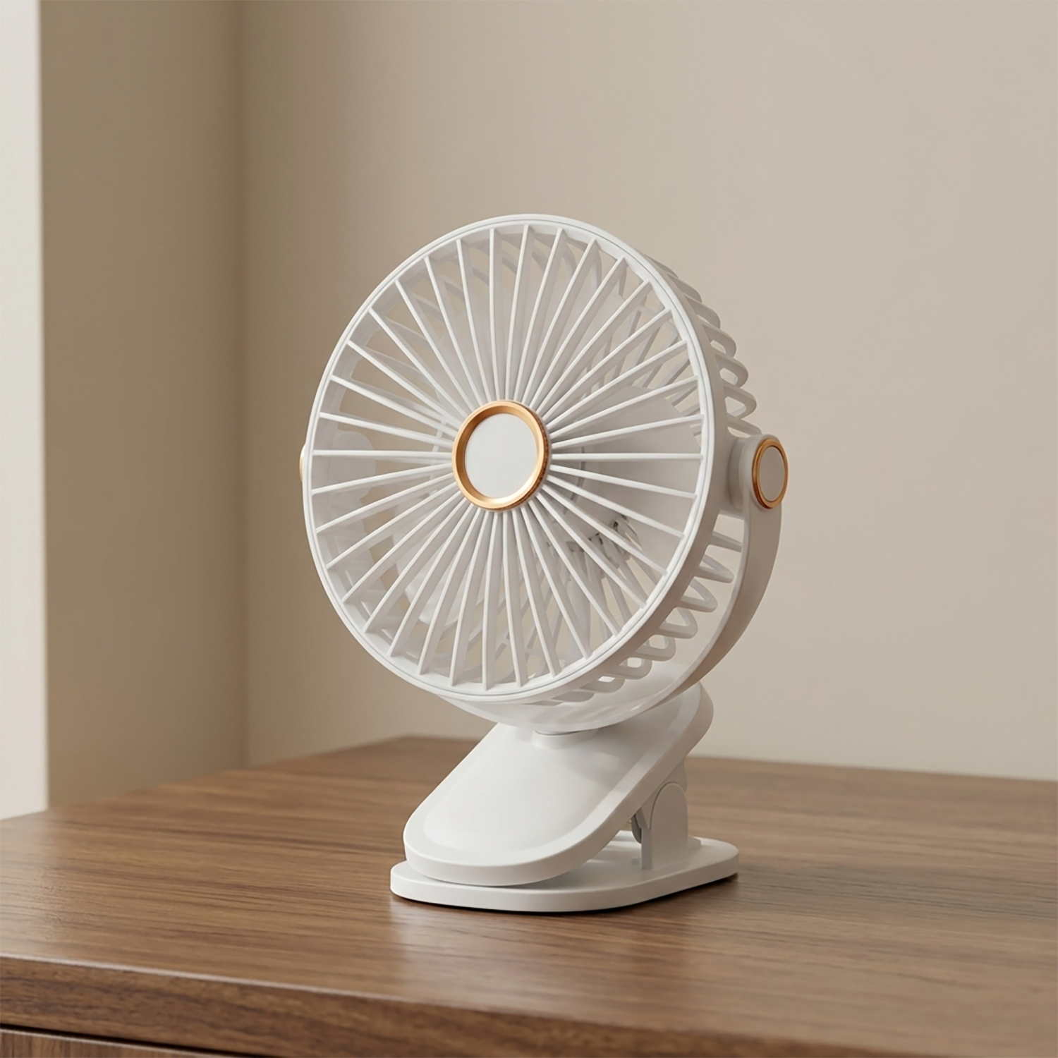 Clip-On Desk Fan with Adjustable Tilt