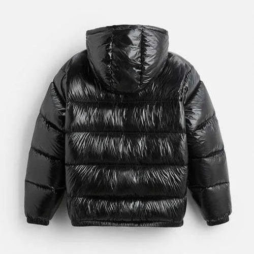Men's Quilted Puffer Jacket | Hooded Winter Coat