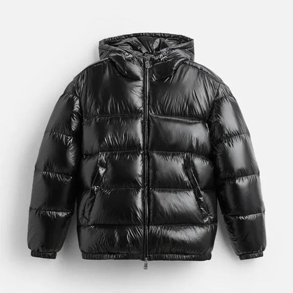 Men's Quilted Puffer Jacket | Hooded Winter Coat