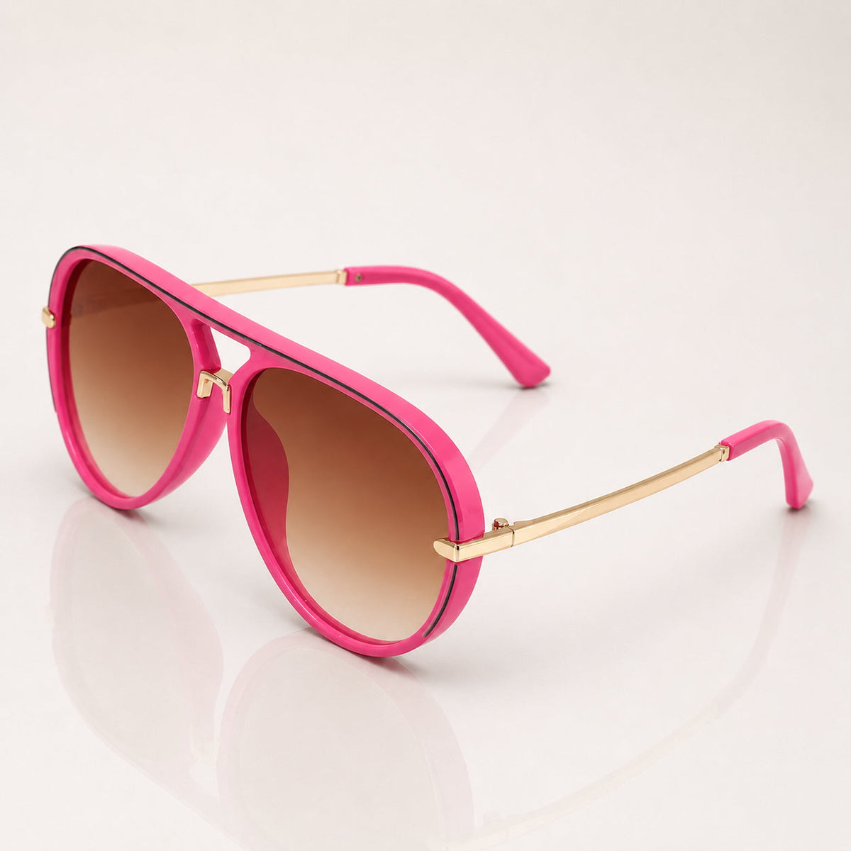 Lunettes aviateur oversize pour femmes | Dégradé UV400