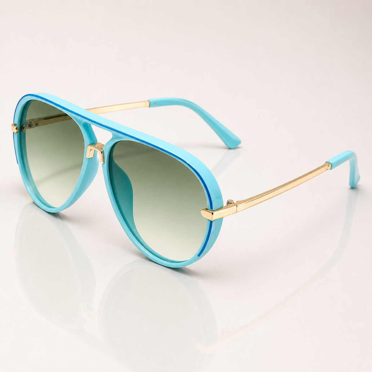 Lunettes aviateur oversize pour femmes | Dégradé UV400
