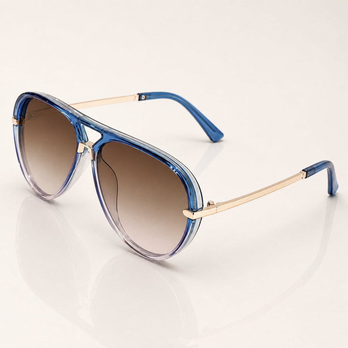 Lunettes aviateur oversize pour femmes | Dégradé UV400