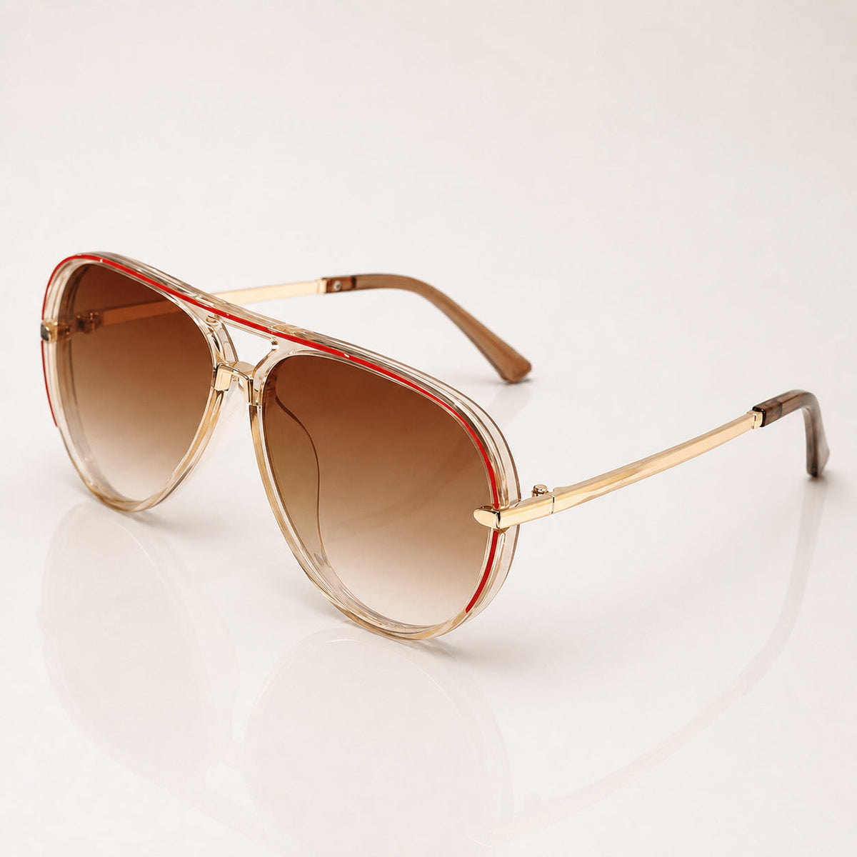 Lunettes aviateur oversize pour femmes | Dégradé UV400