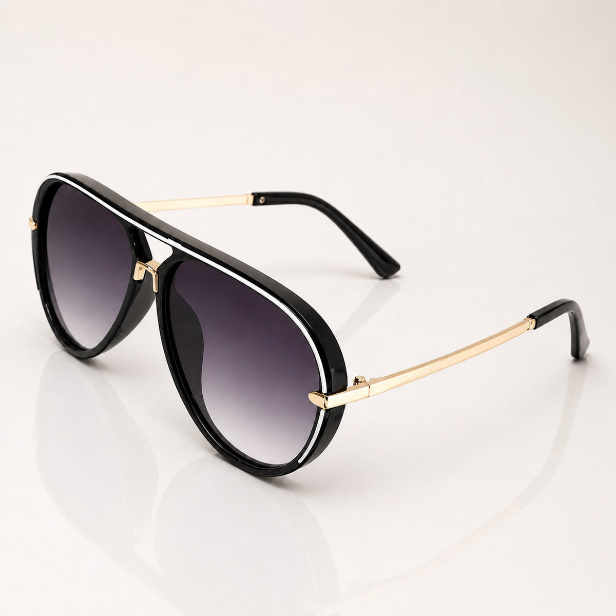 Lunettes aviateur oversize pour femmes | Dégradé UV400