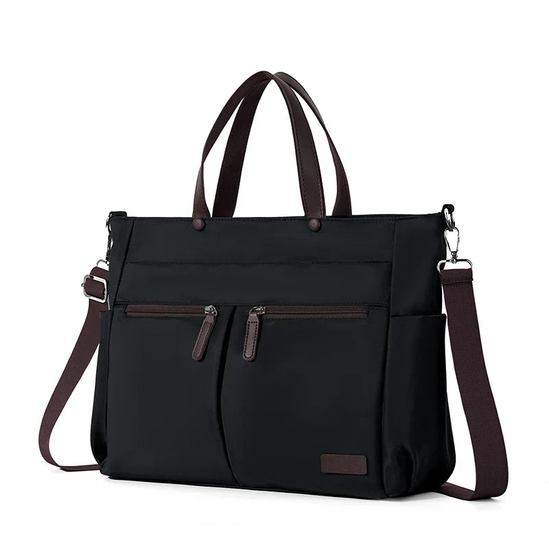 Tote Bag in Faux Leather with Structured Silhouette