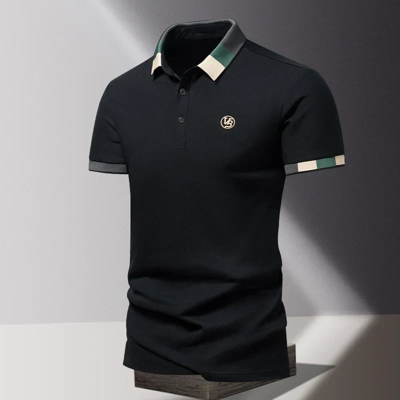 Men's Contrast Trim Polo Shirt