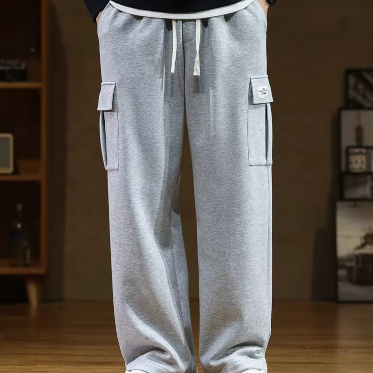 Men's Cotton Cargo Trousers | Loose Fit Multi-Pocket