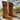 Leather Western Boots Embroidered Floral Spring Style