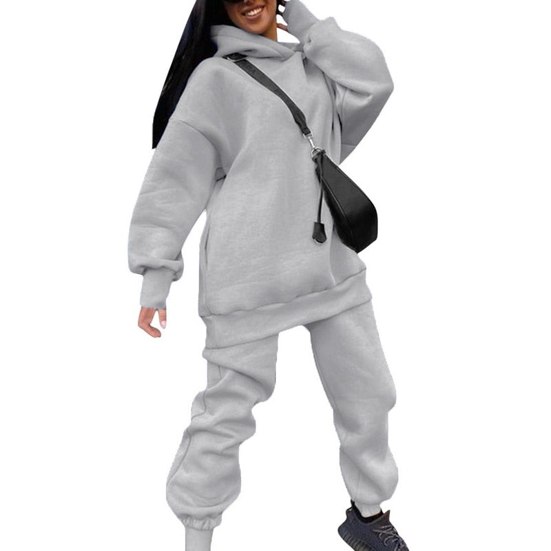 Women’s Oversized Hoodie & Joggers Tracksuit Set