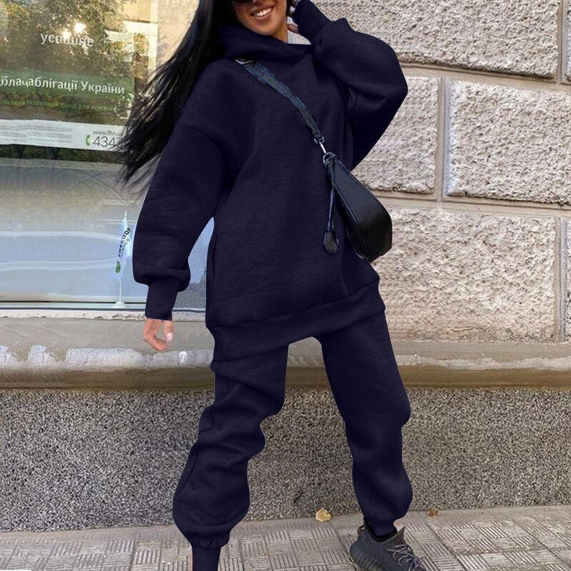Women’s Oversized Hoodie & Joggers Tracksuit Set