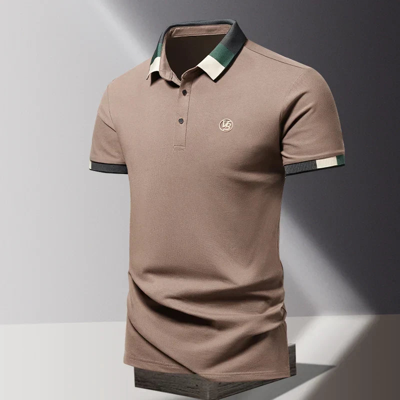 Men's Contrast Trim Polo Shirt