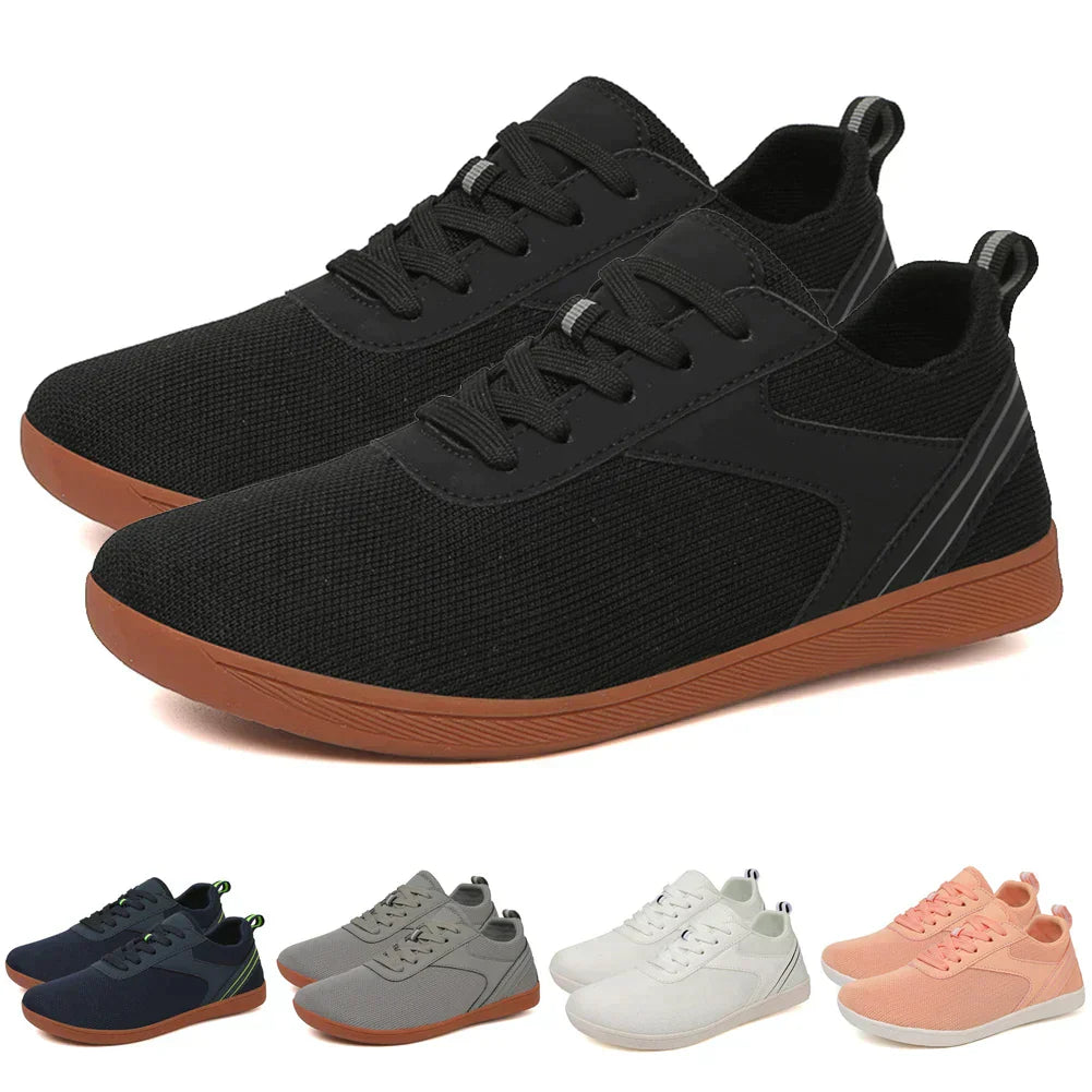 Chaussures de course respirantes en mesh à lacets sur le devant