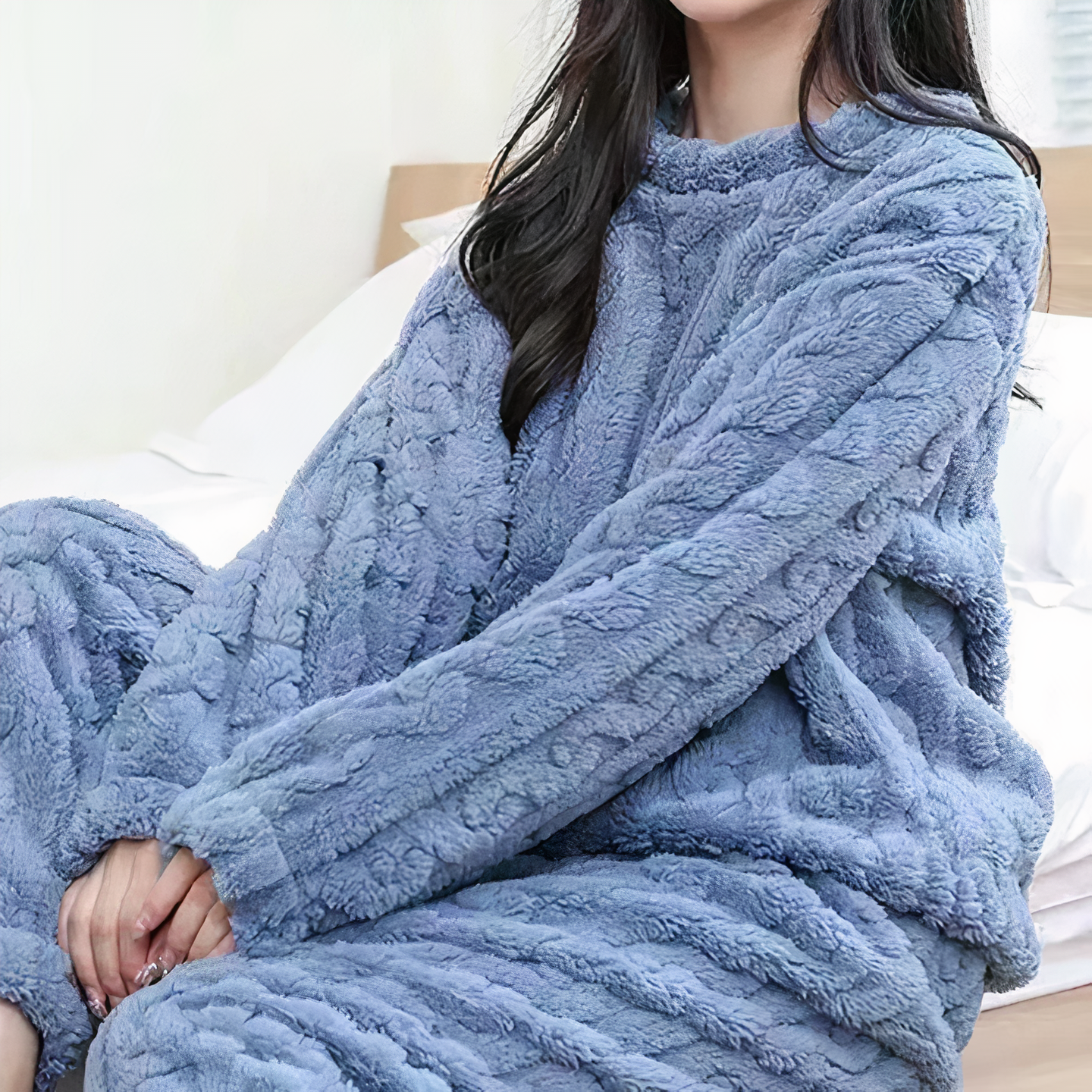 Women's Plush Fleece Lounge Pajama Set