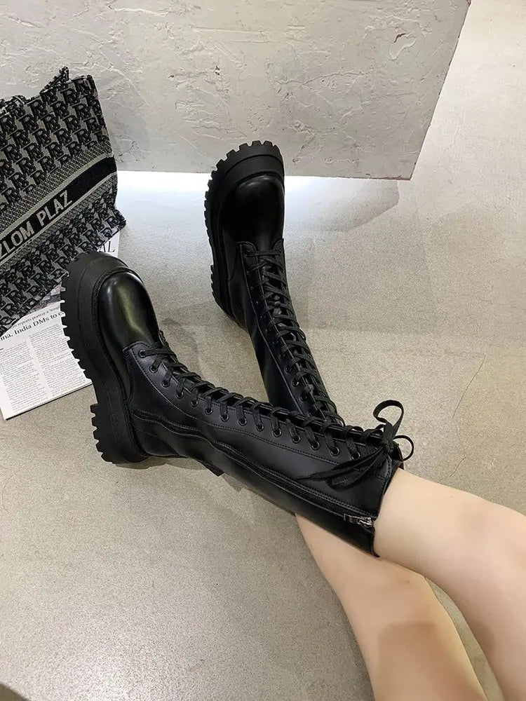 Damskie buty zimowe z podszewką ze sztucznego futra | ciepłe botki