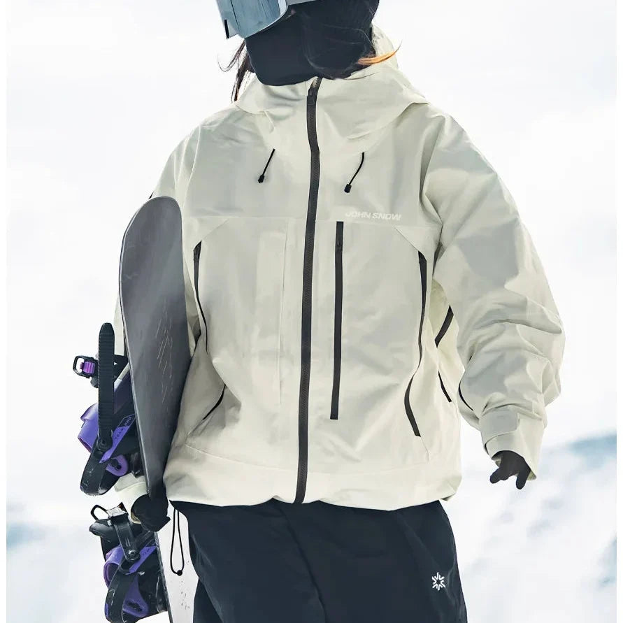 Women's Waterproof Padded Ski Jacket with Hood