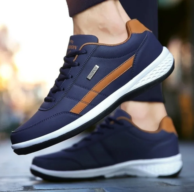 Men’s Lace-Up Casual Walking Trainers