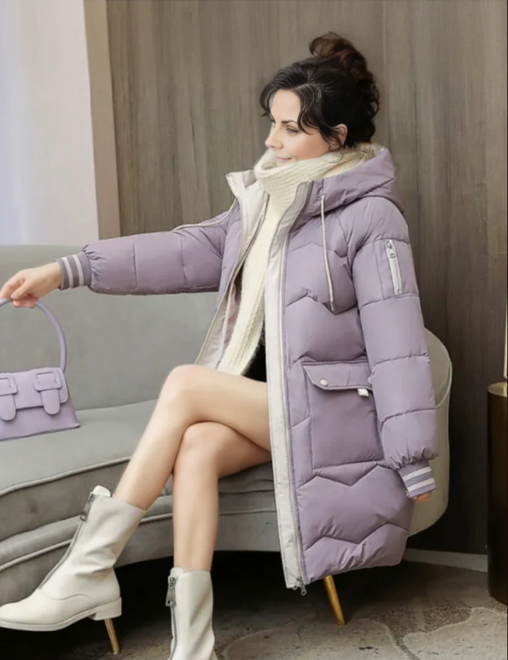 Women’s Longline Hooded Puffer Coat