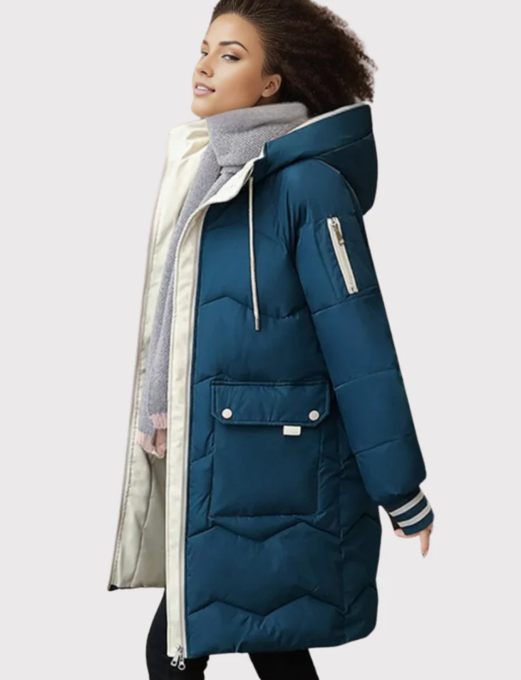 Women’s Longline Hooded Puffer Coat