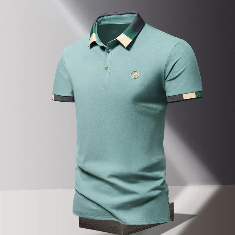 Men's Contrast Trim Polo Shirt