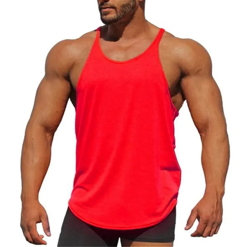 Débardeur de sport stringer pour homme avec emmanchures très échancrées