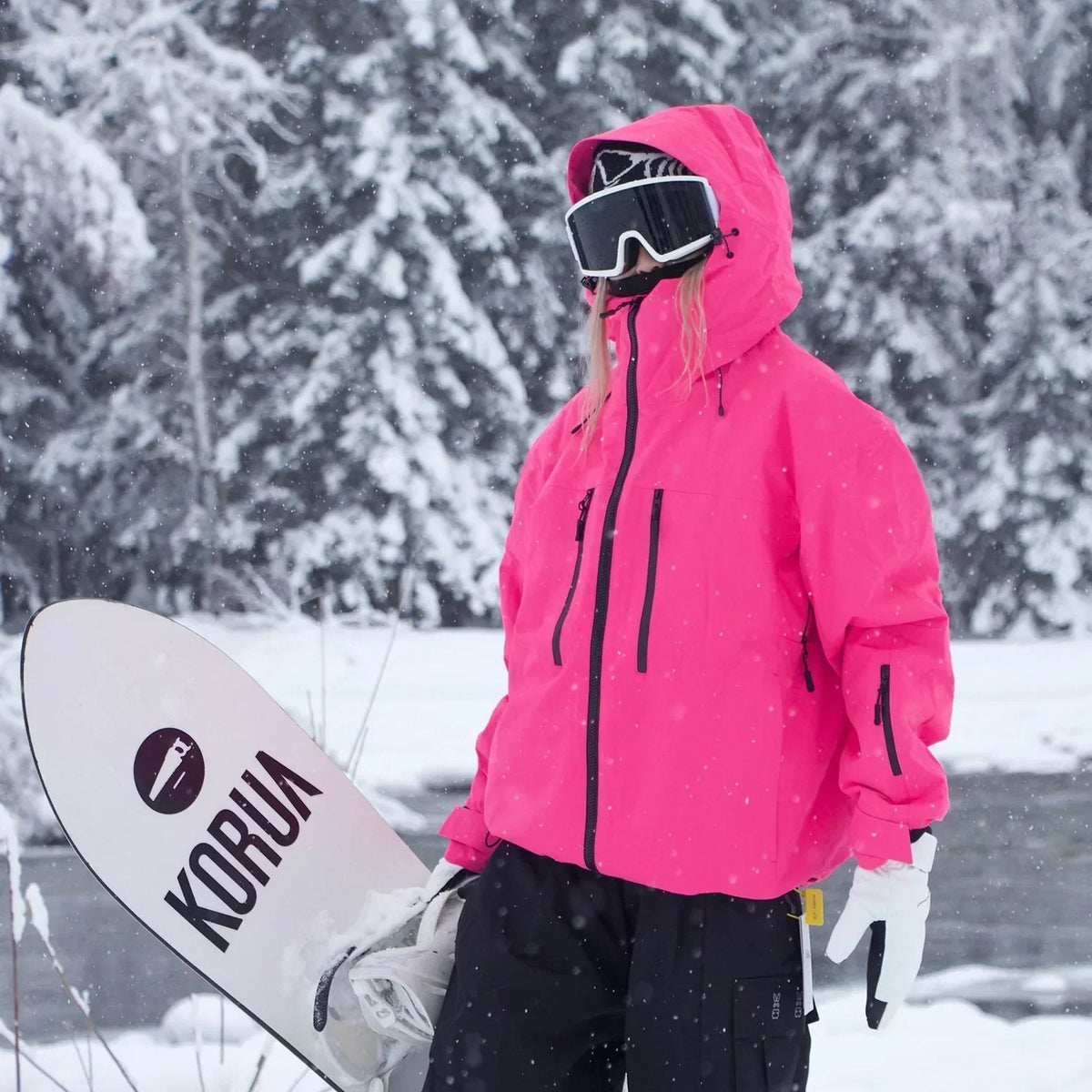 Damska kurtka narciarska z kapturem | Do snowboardingu i na zimowe wyprawy