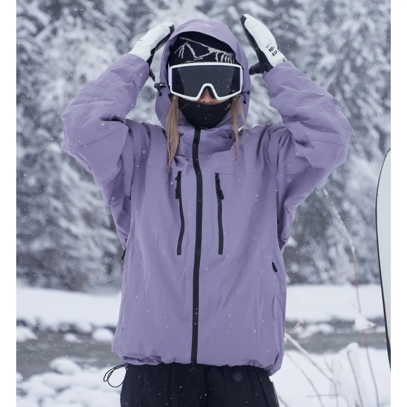 Damska kurtka narciarska z kapturem | Do snowboardingu i na zimowe wyprawy