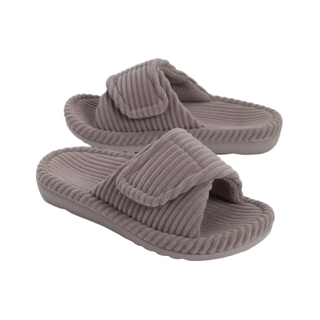 Women's Adjustable Corduroy House Sliders