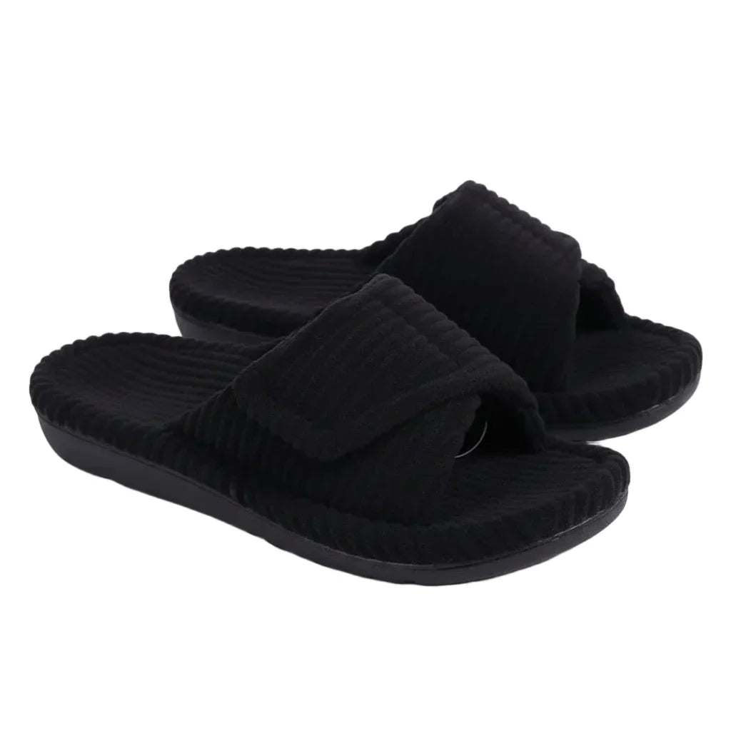 Women's Adjustable Corduroy House Sliders