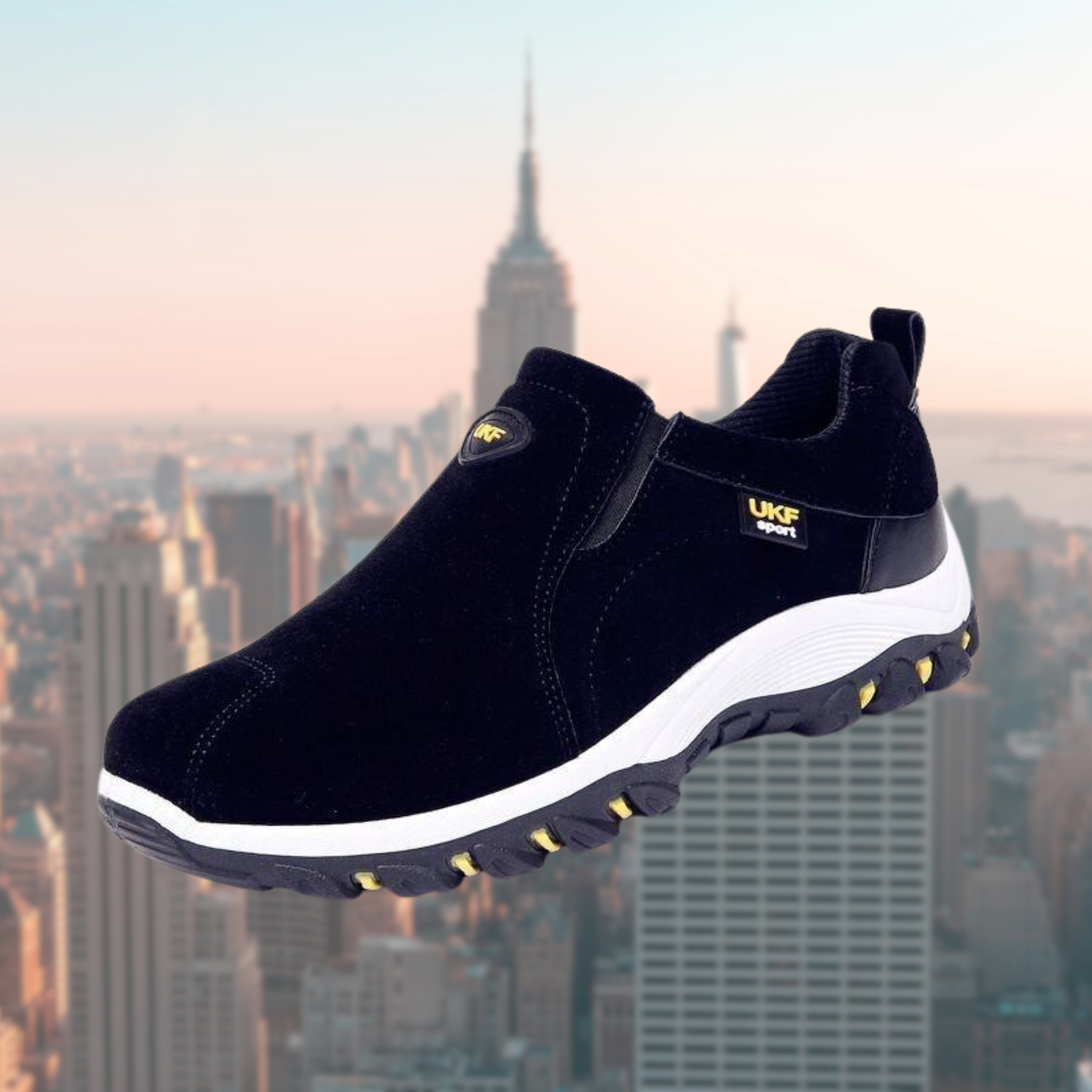 Men's Slip-On Walking Trainers with Cushioned Sole
