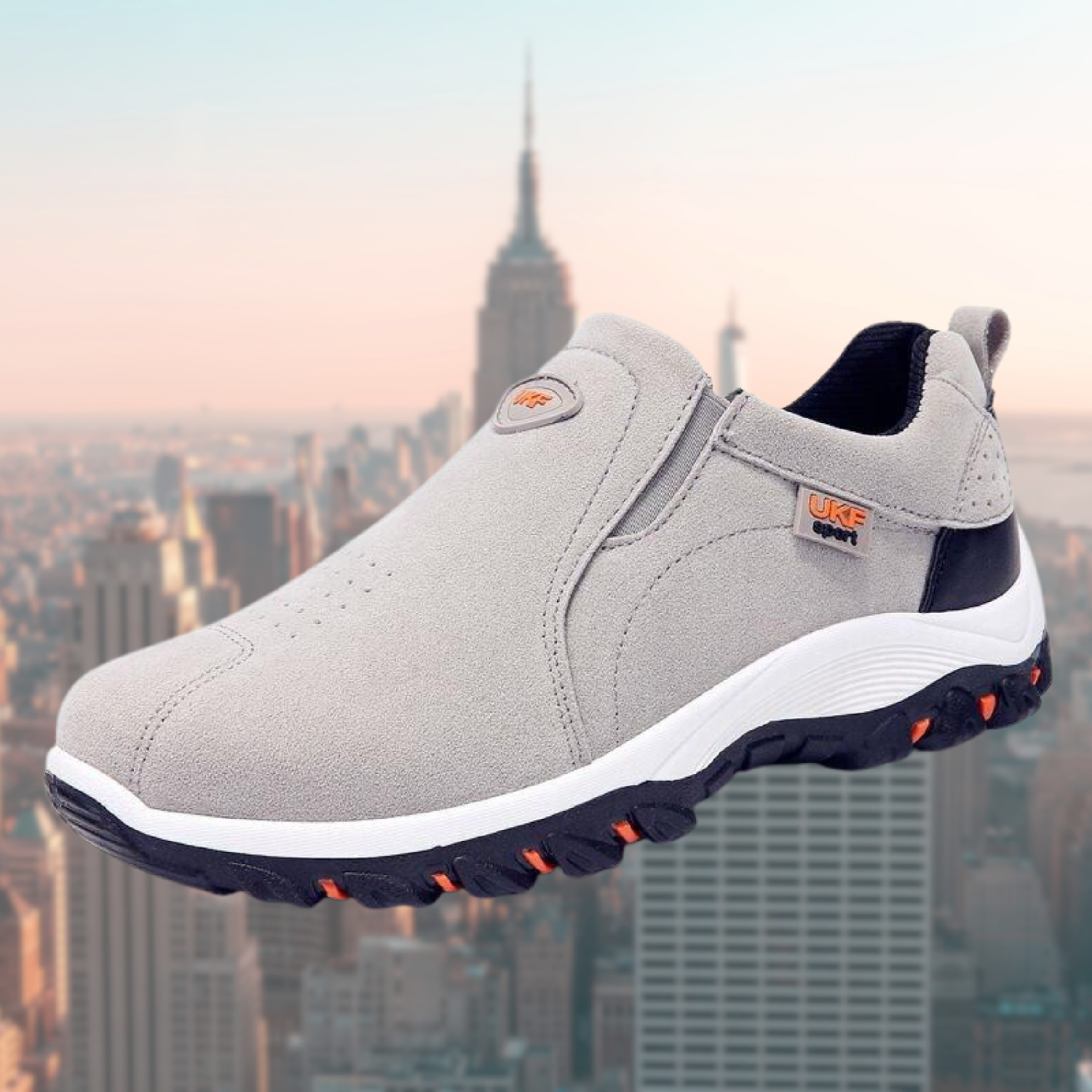 Men's Slip-On Walking Trainers with Cushioned Sole