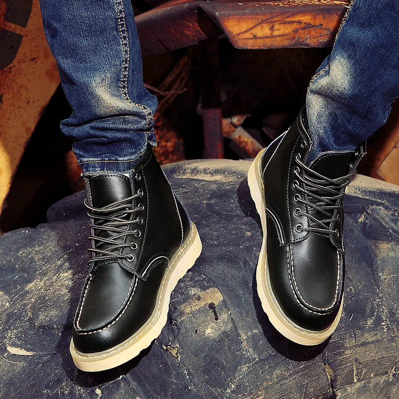 Men's Lace-Up Ankle Boots