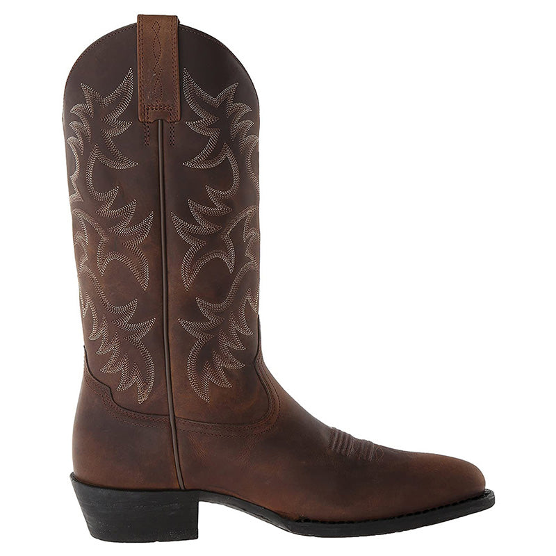 Women's Embroidered Western Leather Cowboy Boots
