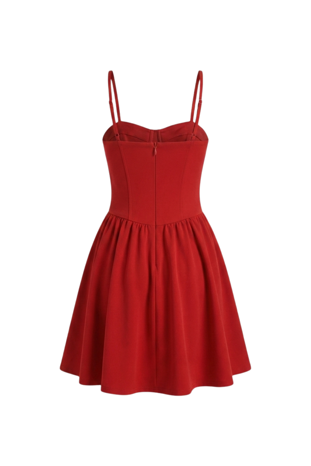 Corset Mini Dress with Fit-and-Flare Skirt