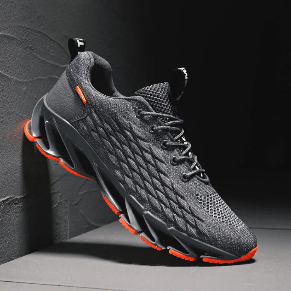 Chaussures de course pour homme en mesh avec semelle amortissante