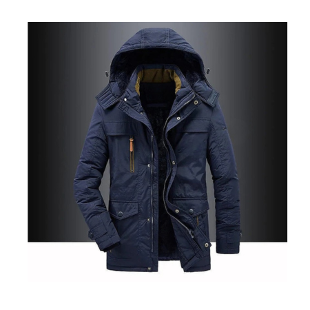 Men's Hooded Winter Jacket | Windproof Insulated Coat