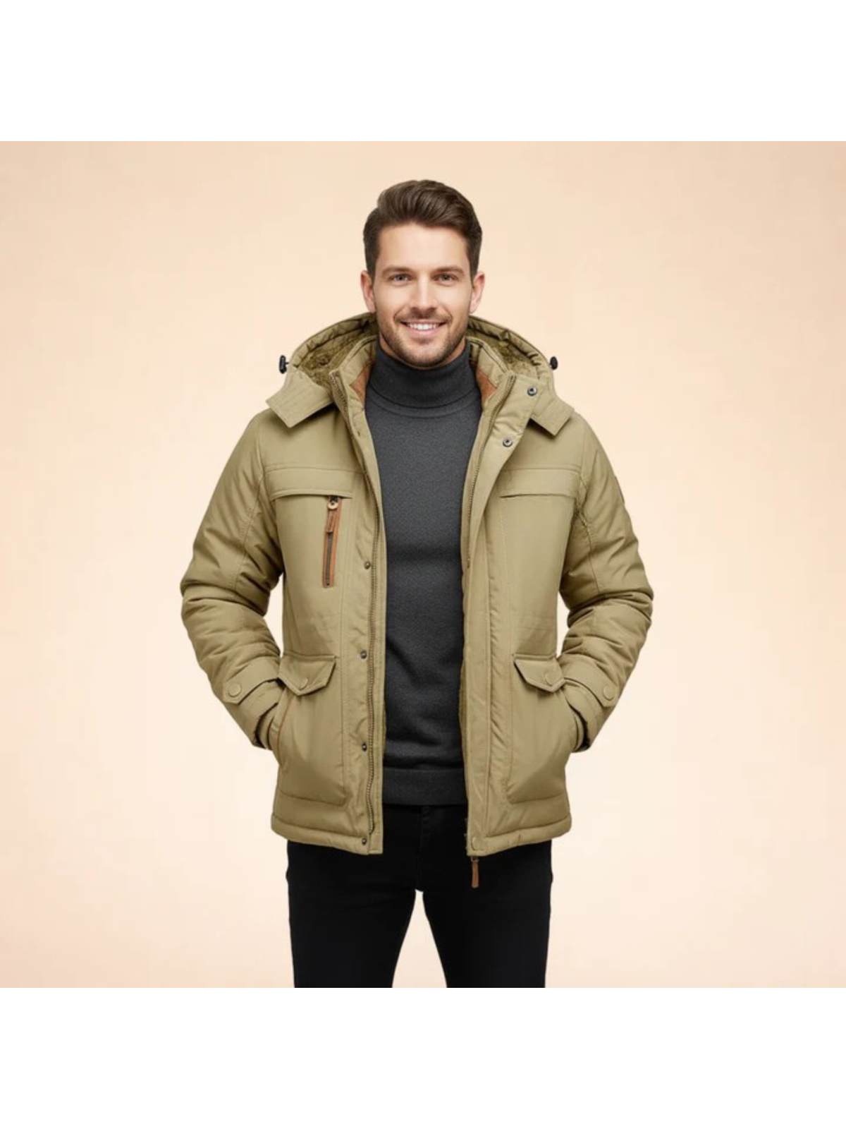 Men's Waterproof Winter Jacket | Insulated Hooded Parka
