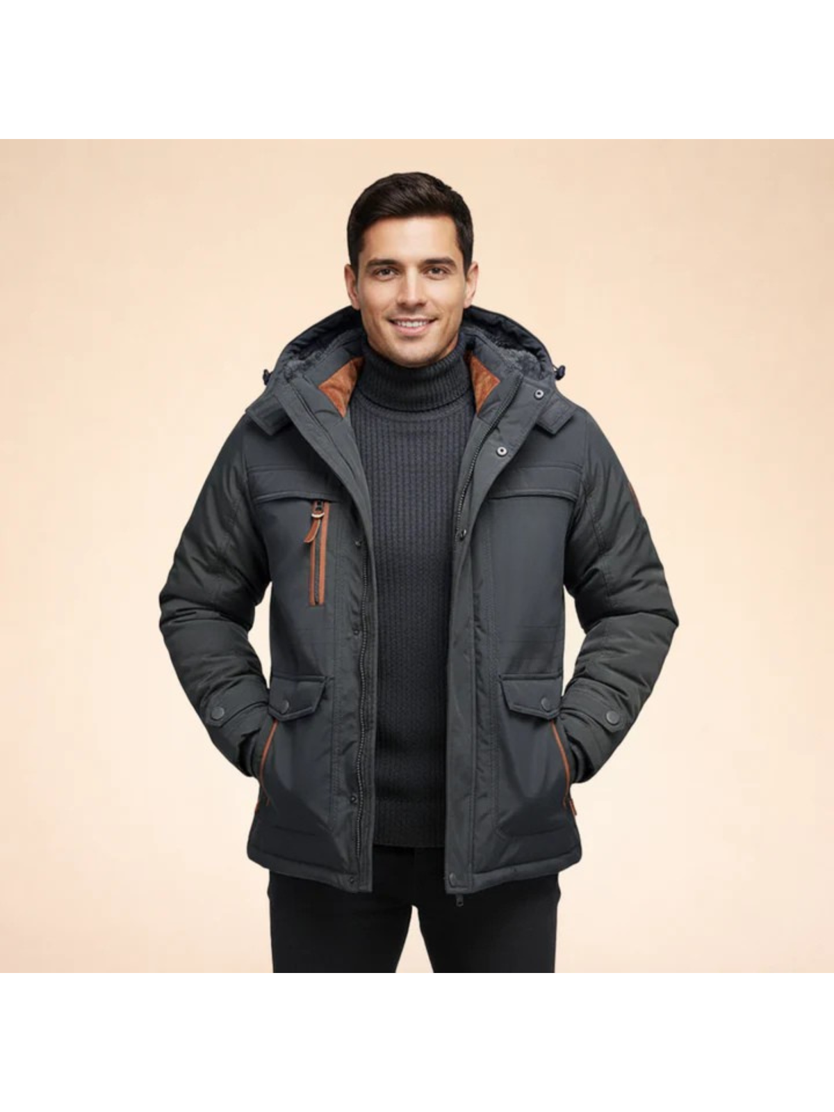 Men's Waterproof Winter Jacket | Insulated Hooded Parka