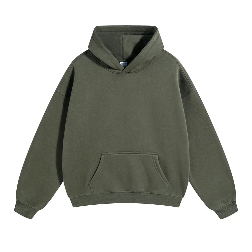 Men's Oversized Fleece Pullover Hoodie