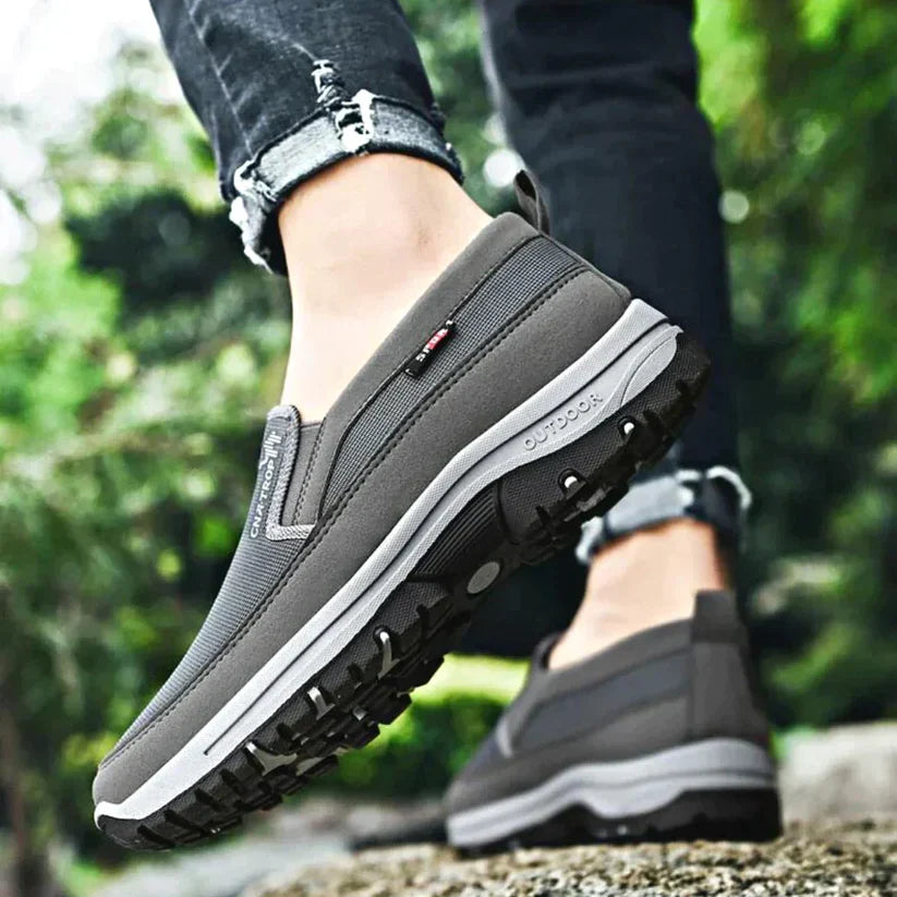 Men’s Slip-On Walking Shoes with Grip Sole