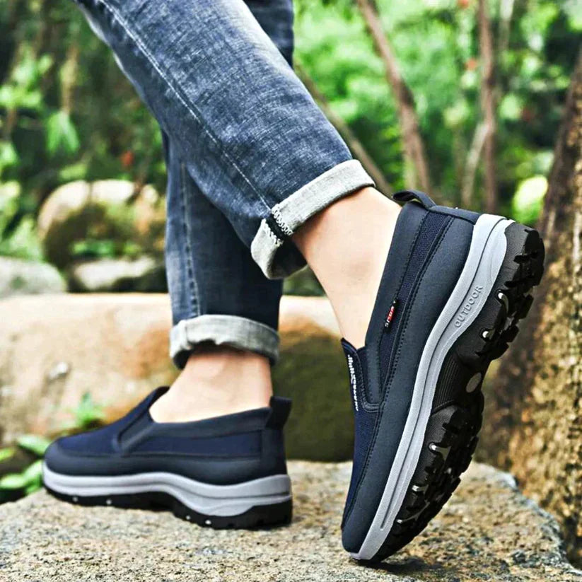 Men’s Slip-On Walking Shoes with Grip Sole