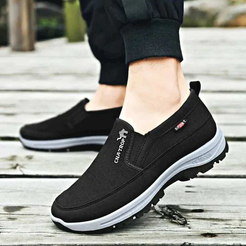 Men’s Slip-On Walking Shoes with Grip Sole